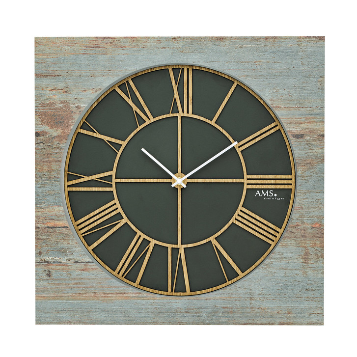 Wanduhr Aussenuhr Holz, Holzstruktur in XXL Uhr - UG100731
