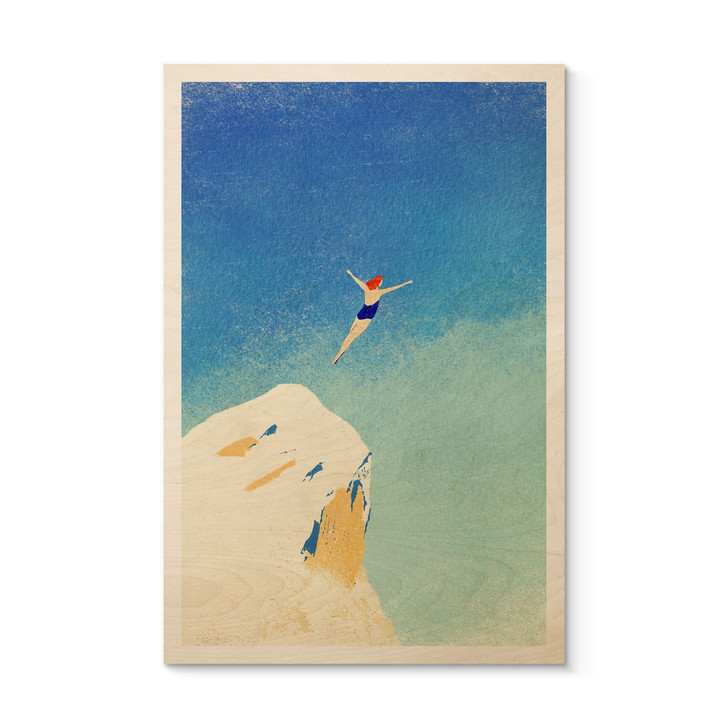 Holzbild Sprung ins Meer - Rivers - WA511910