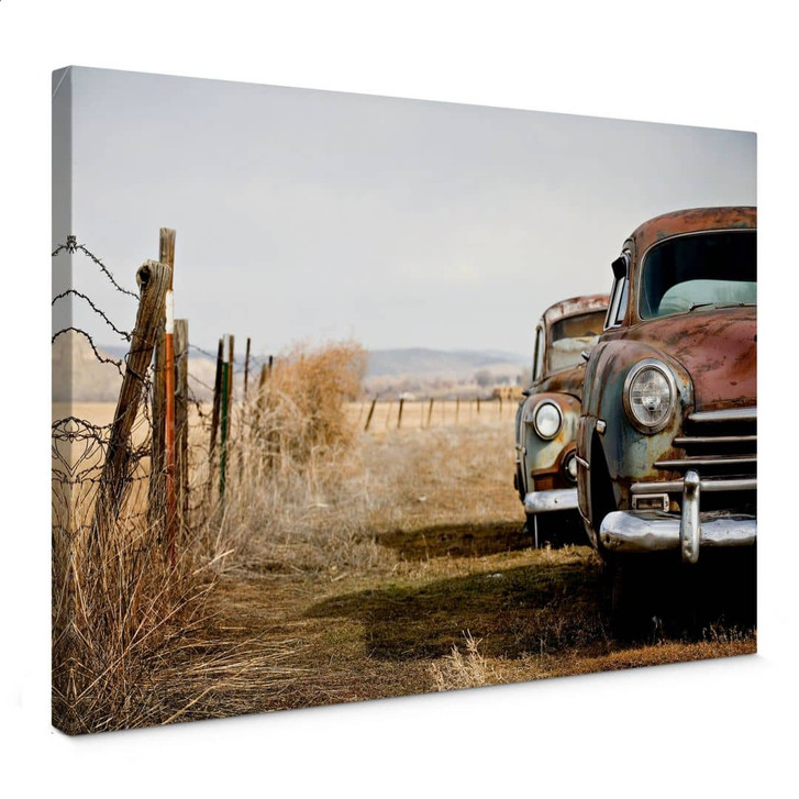 Leinwandbild Old Rusted Cars - WA372111