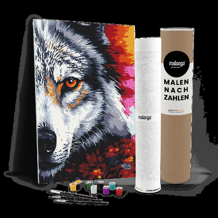 Malen nach Zahlen Leinwandbild - Wolf Wynona - WA447760