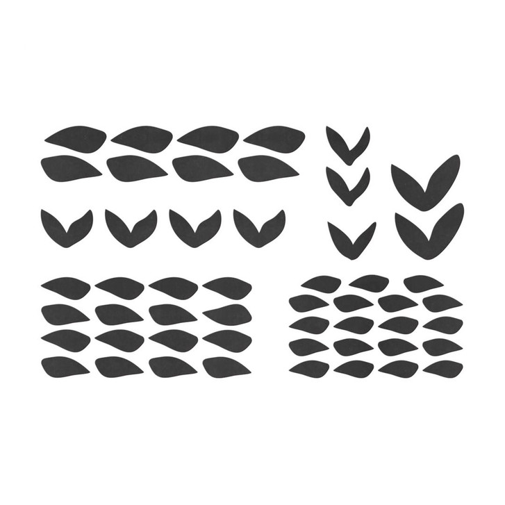 MDF-Deko Blätter Birken Baum Wald - Erweiterungs-Set - WA405625