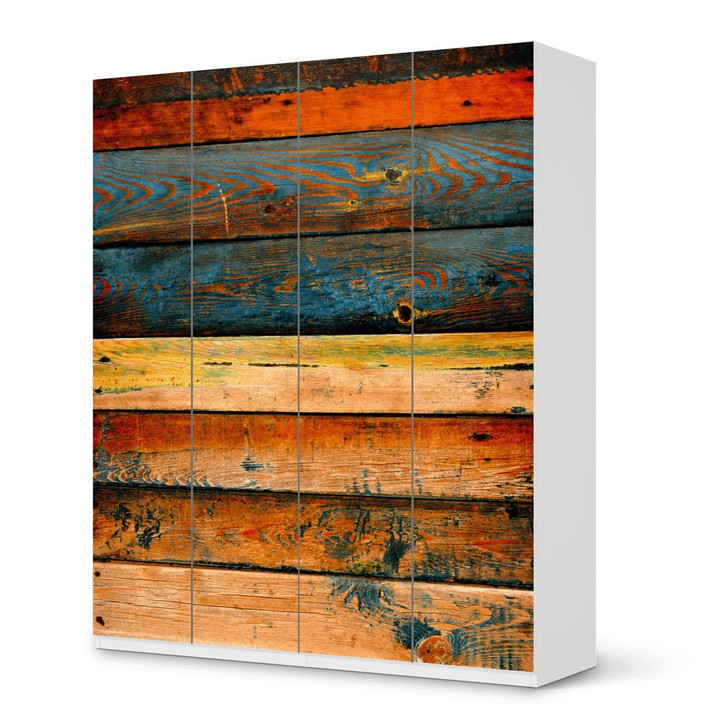 Möbelfolie IKEA Pax Schrank 236cm Höhe - 4 Türen - Wooden - CR116940