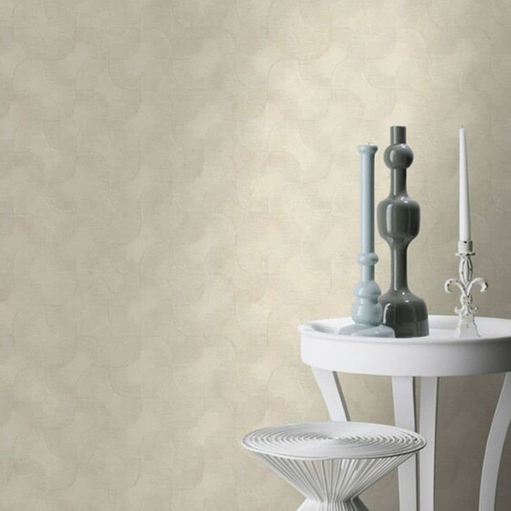 Mustertapete, Vliestapete Sky Lounge beige-champagner - WA428684