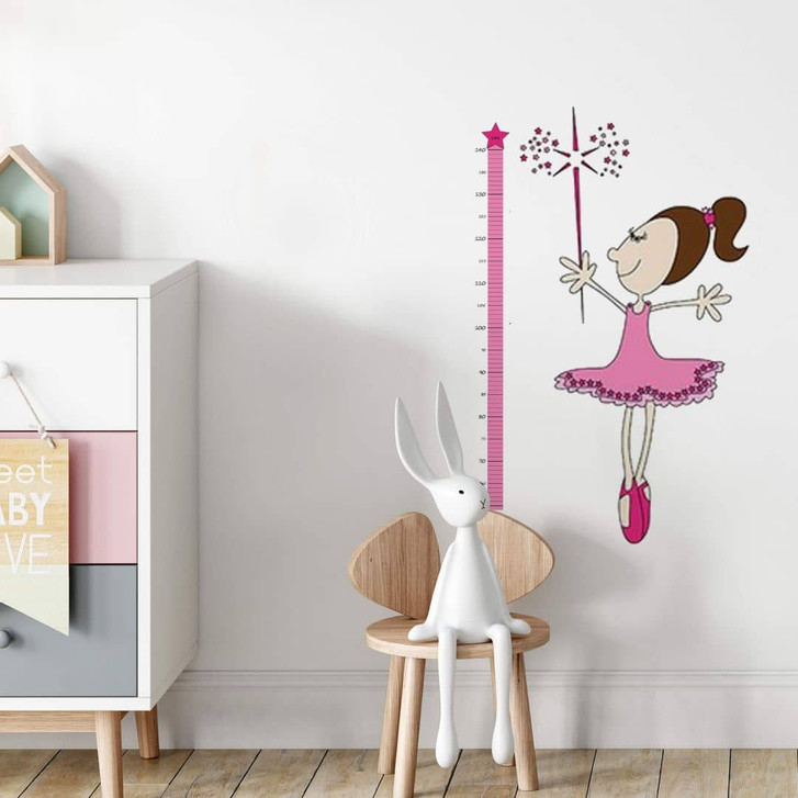 Wandsticker Kinder Messlatte für Mädchen  - WA290180