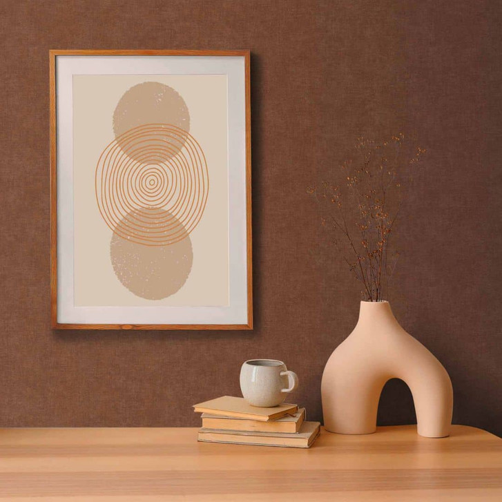 Strukturtapete mit Textil-Optik Braun – Einfarbige Vliestapete – Moderne Wandgestaltung - WA465173