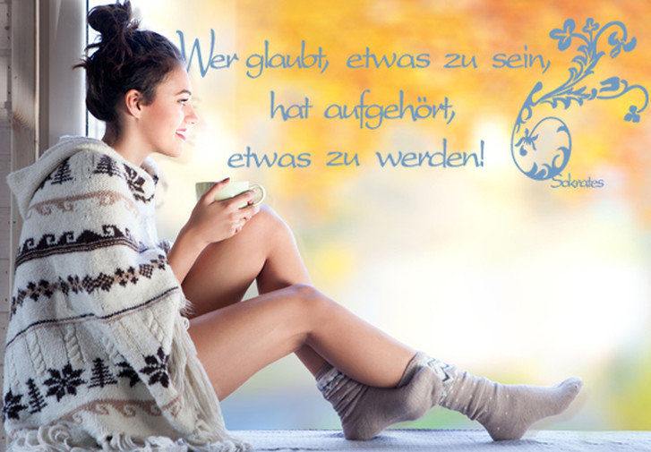 Glasdekor Sokrates Zitat - CG10284