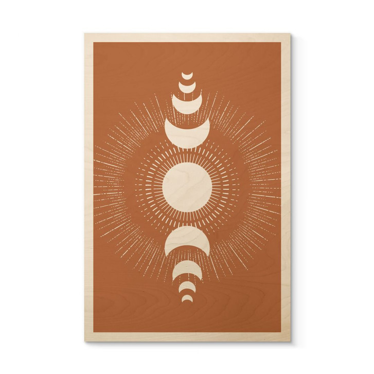 Holzbild Mondzyklen - Sonne und Mond im Einklang - KsanaKalpa - WA459635