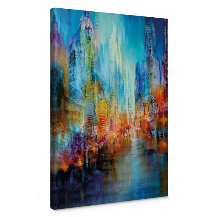 Leinwandbild Abstrakte Grossstadt - Schmucker - WA404723