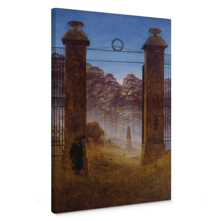Leinwandbild Friedrich - Der Friedhof - WA363436