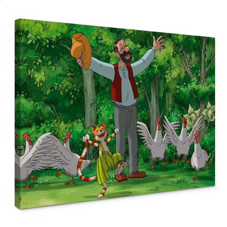 Leinwandbild Pettersson und Findus - Freudensprünge - WA372702