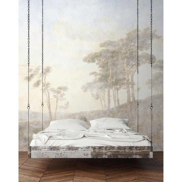 Livingwalls Fototapete Walls by Patel 3 Romantic Grove 1 beige, grau, blau, grün, weiss - WA328042