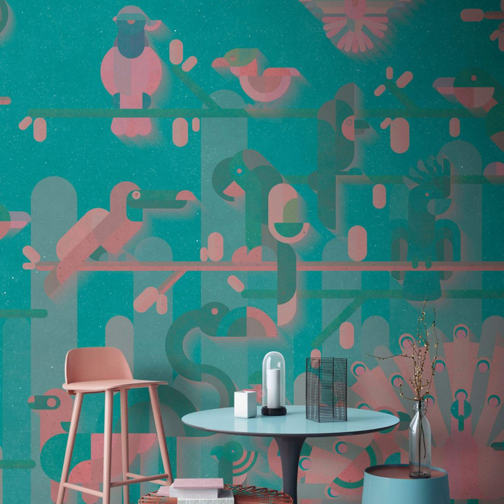 Livingwalls Fototapete Walls by Patel flamingo 2 - WA254983