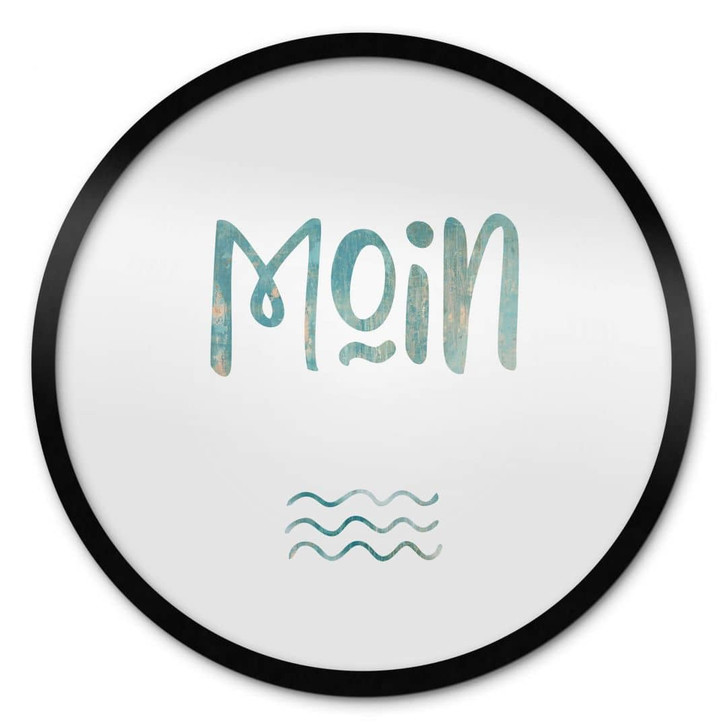 Poster Moin - Norddeutscher Gruss - Rund - WA337894