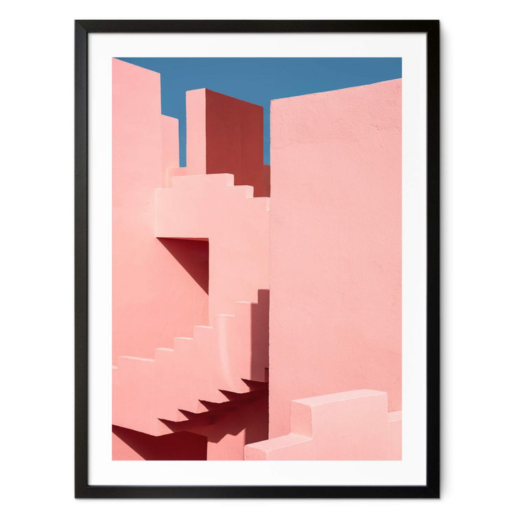 Poster Wride - La Muralla Roja - Rosa Architektur - WA380801