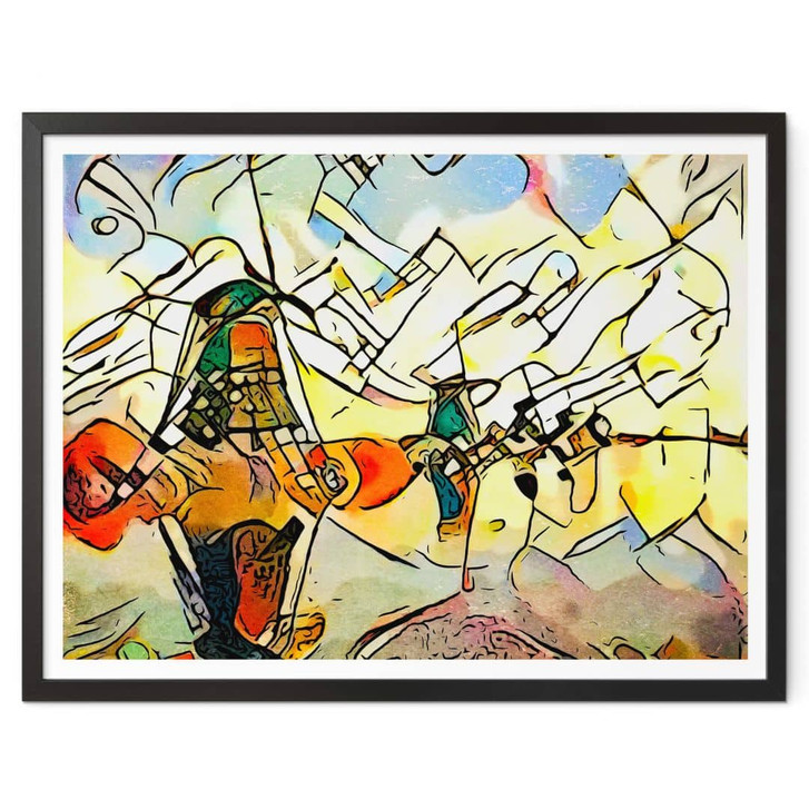 Poster Zamart - Kandinsky trifft Niederlande Windmühlen - WA338651
