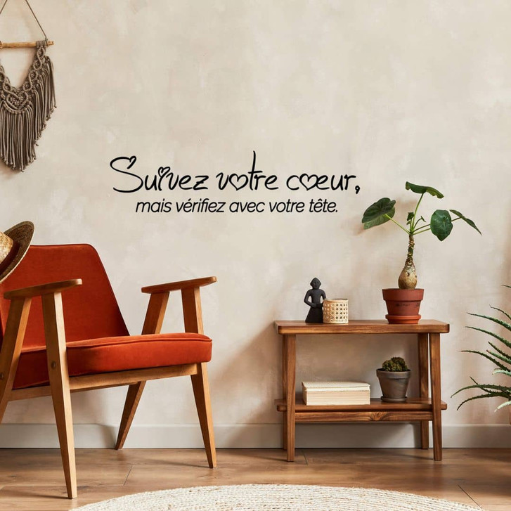 Wandtattoo Suivez votre coeur - WA340041