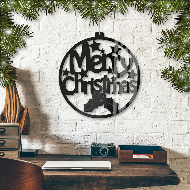 Acryldeko Merry Christmas 30x30cm - RS102477