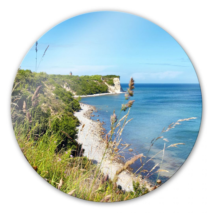 Glasbild Kap Arkona - rund - WA123969