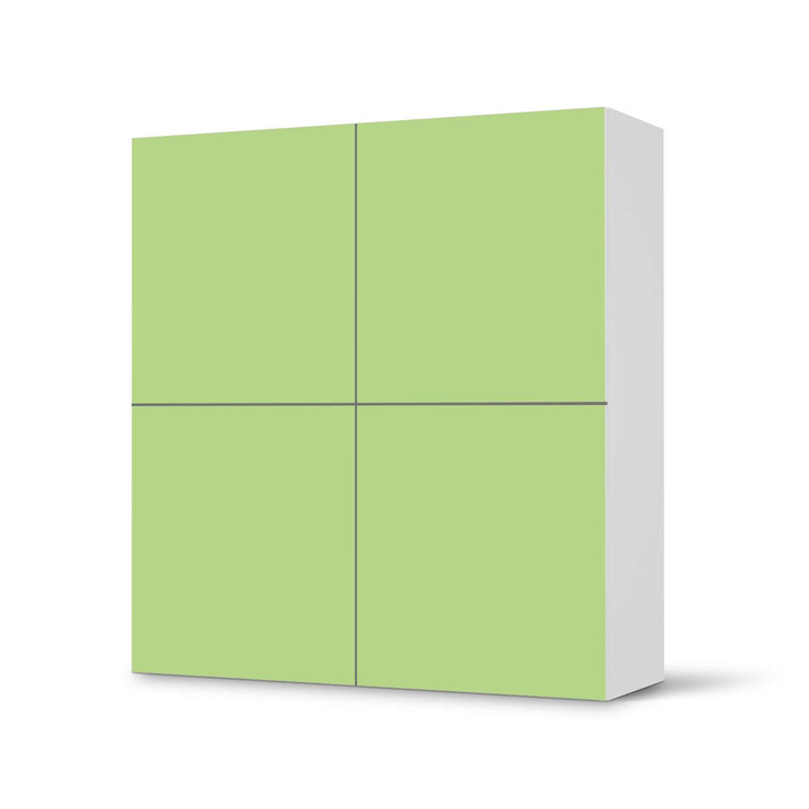 Klebefolie IKEA Besta Schrank 4 Türen - Hellgrün Light - CR110843