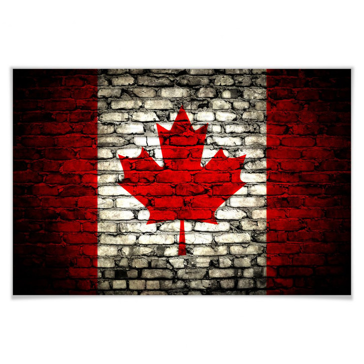 Poster Maple Leaf Mauer - WA164112