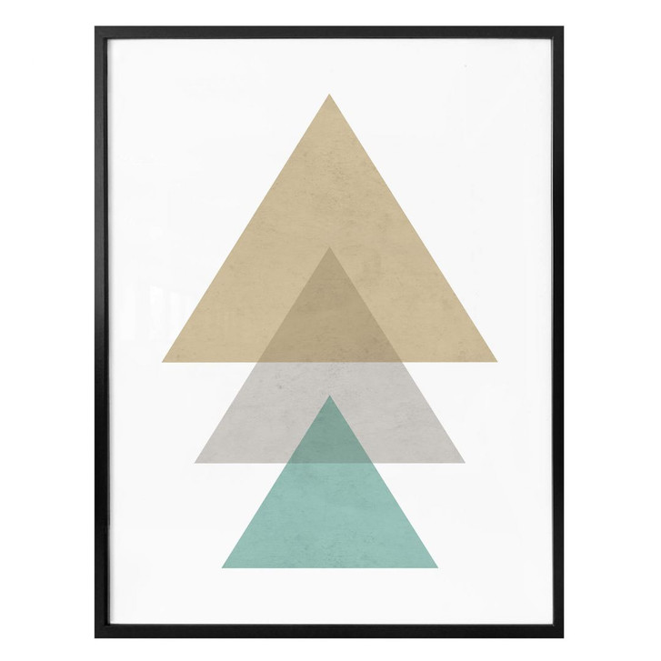 Poster Nouveauprints - Triangles aqua - WA293230