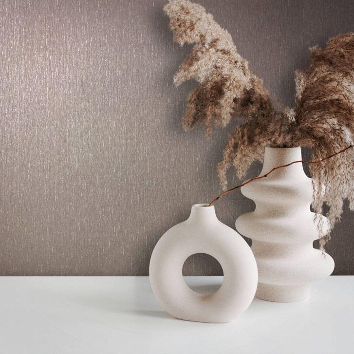 Vliestapete in einfarbiger, moderner Struktur braun Uni - WA445969