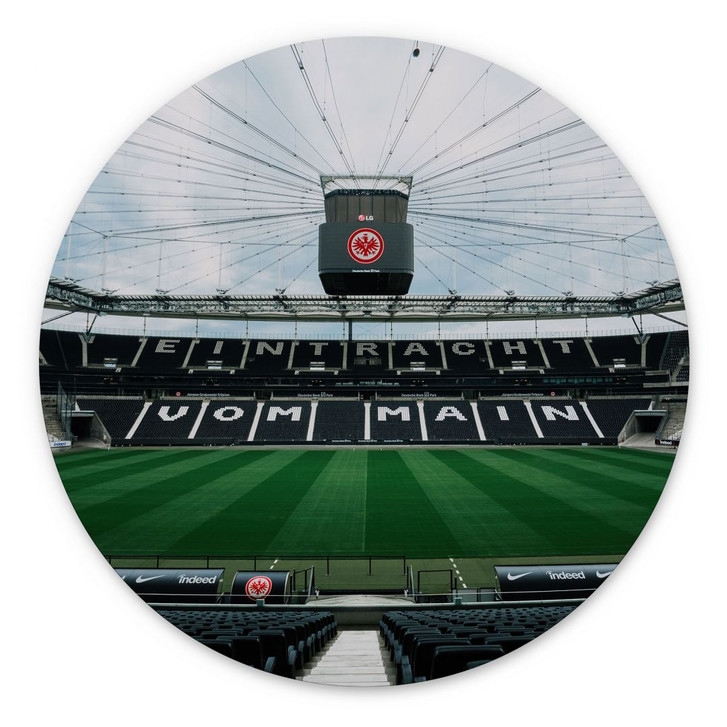 Wandbild Eintracht Frankfurt - Stadion Tribüne - Alu-Dibond Rund - WA394897