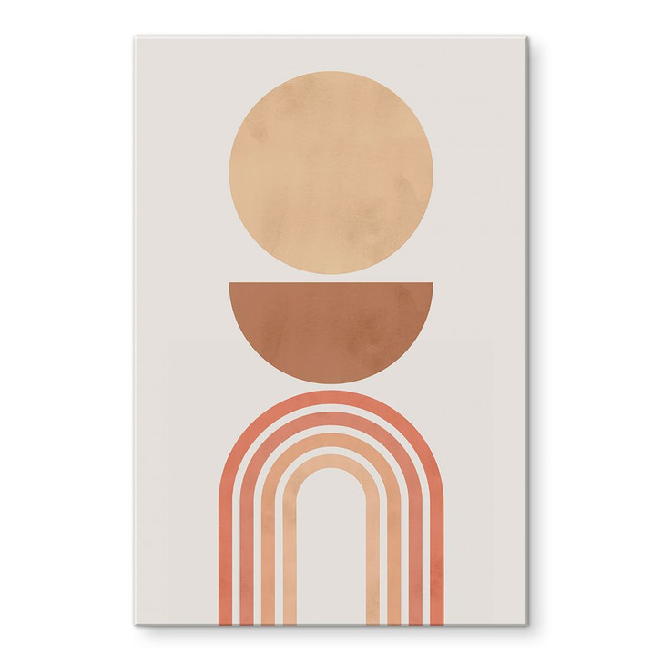 Acrylglasbild Abstrakte Balance - Retro Bögen und Kreise - Costa - WA421311