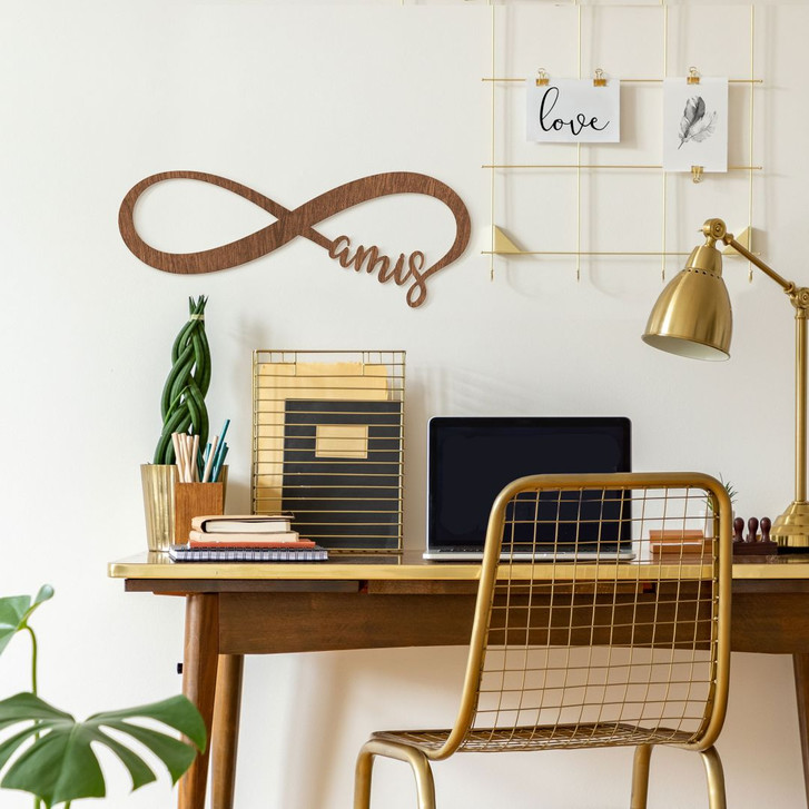 Holzkunst Mahagoni - Unendlich Infiniment Amis - WA321301