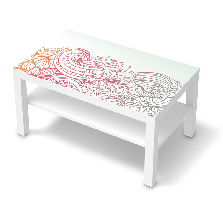 Möbelfolie IKEA Lack Tisch 90x55cm - Floral Doodle - CR115976