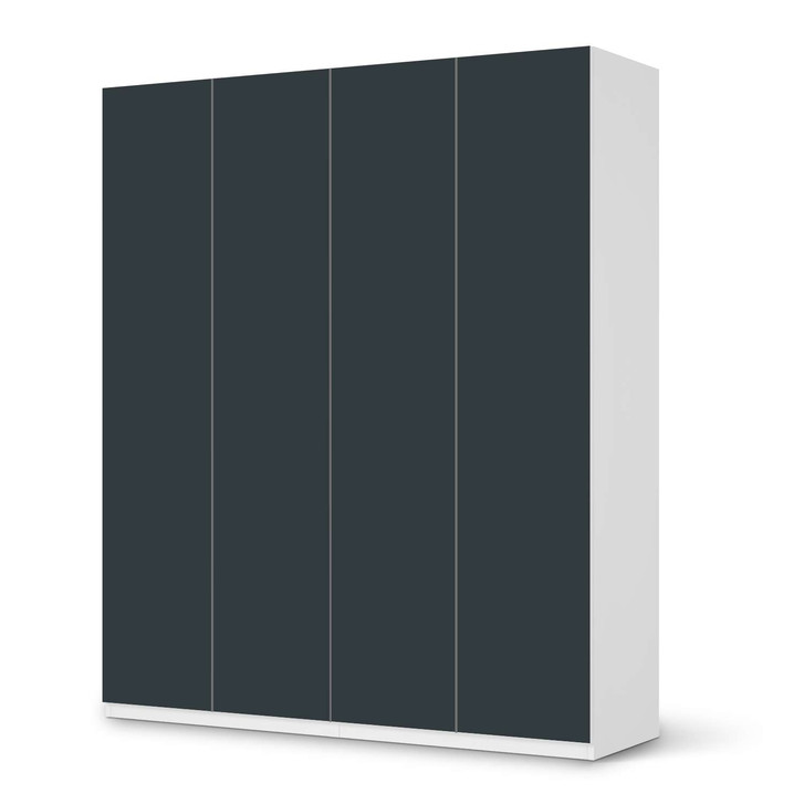 Möbelfolie IKEA Pax Schrank 236cm Höhe - 4 Türen - Blaugrau Dark - CR116858