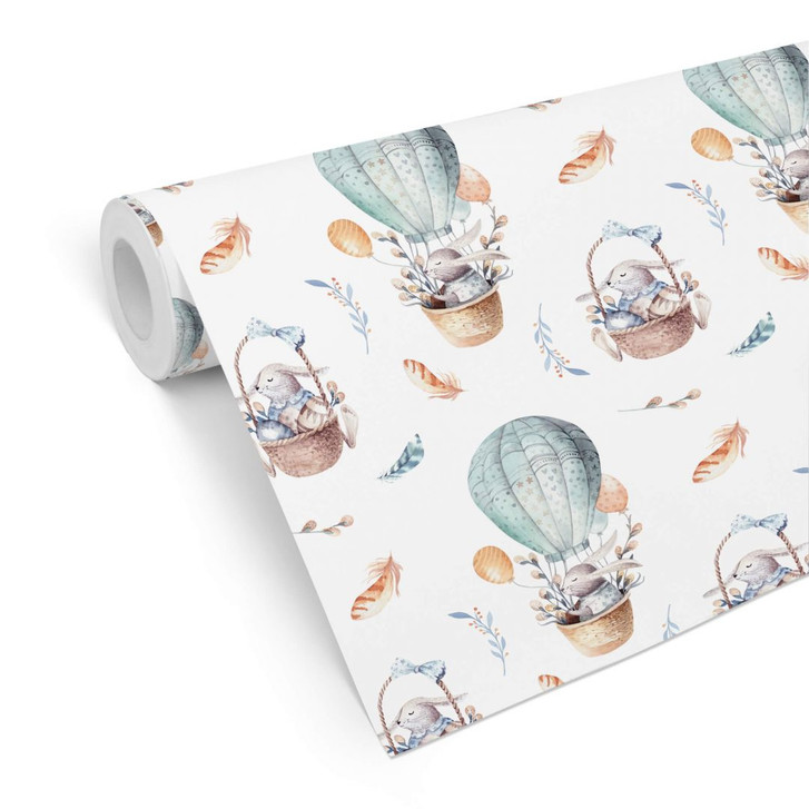 Mustertapete Kvilis - Häschen im Ballon - WA292529