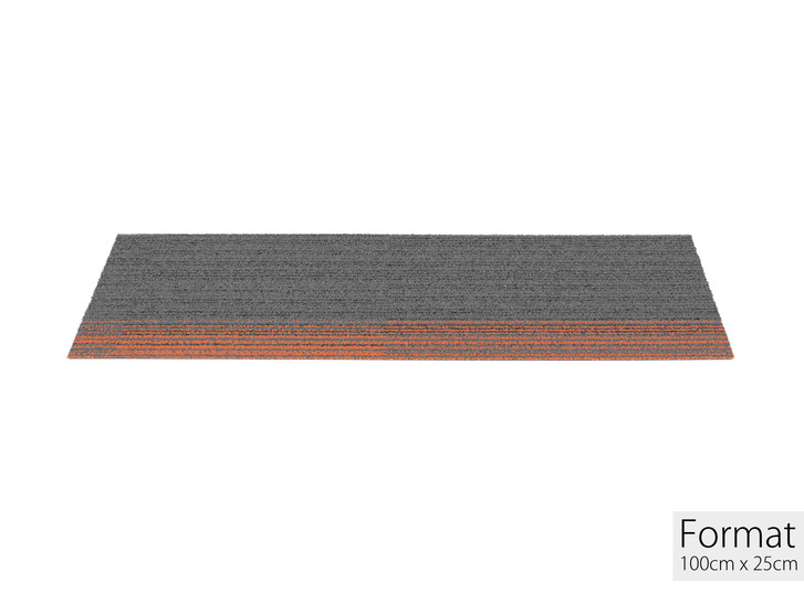 Off Line Interface Teppichfliese in Pewter Mandarin 9006 - TS427004