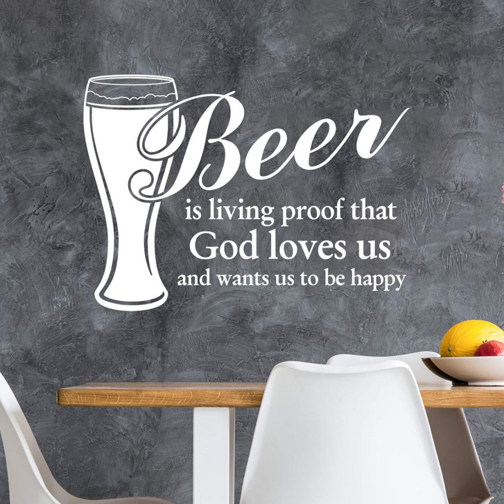 Wandtattoo Beer is living proof... - WA206295