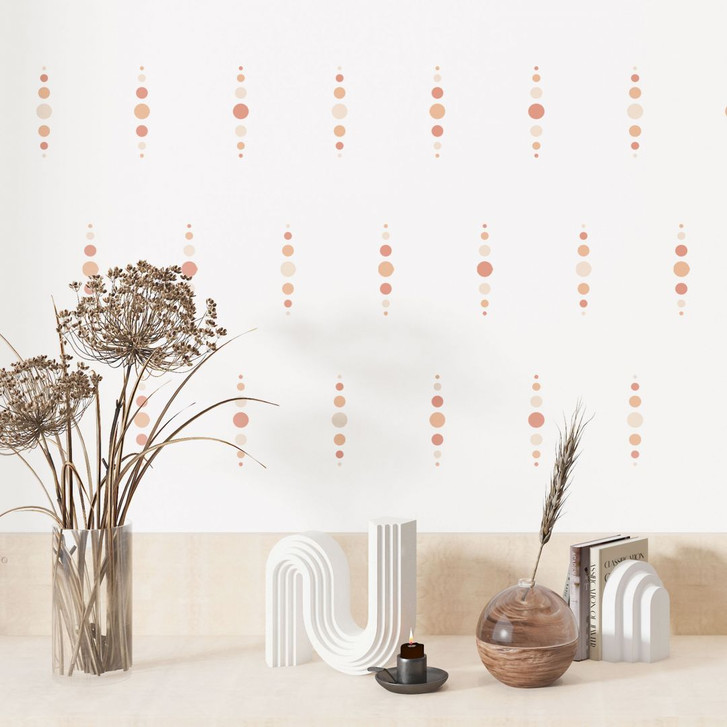 Wandtattoo Formen - Geometrische Kreise in Apricot - WA484653
