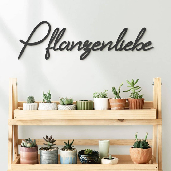 3D MDF Schriftzug Pflanzenliebe - WA405669