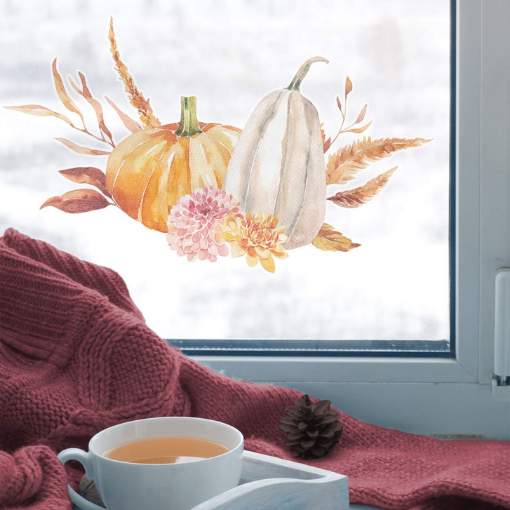 Fensterbild Zwei Kürbisse im Herbst - WA423807