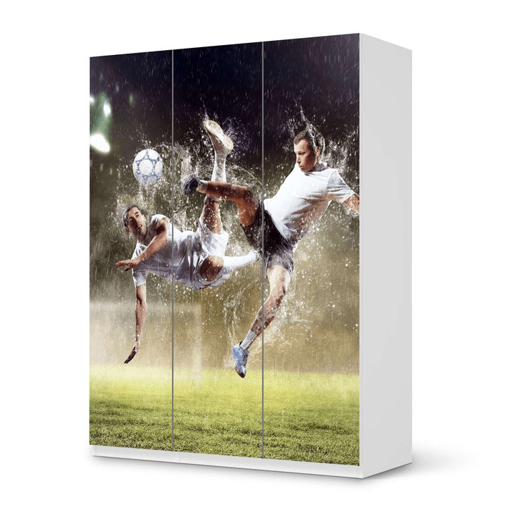 Folie IKEA Pax Schrank 201cm Höhe - 3 Türen - Soccer - CR105811