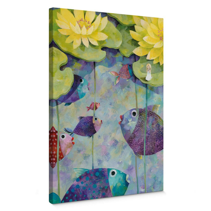 Leinwandbild Blanz - Gelbe Seerosen - WA358677