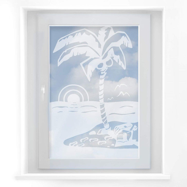 Milchglasfolie Schatzinsel - WA149390