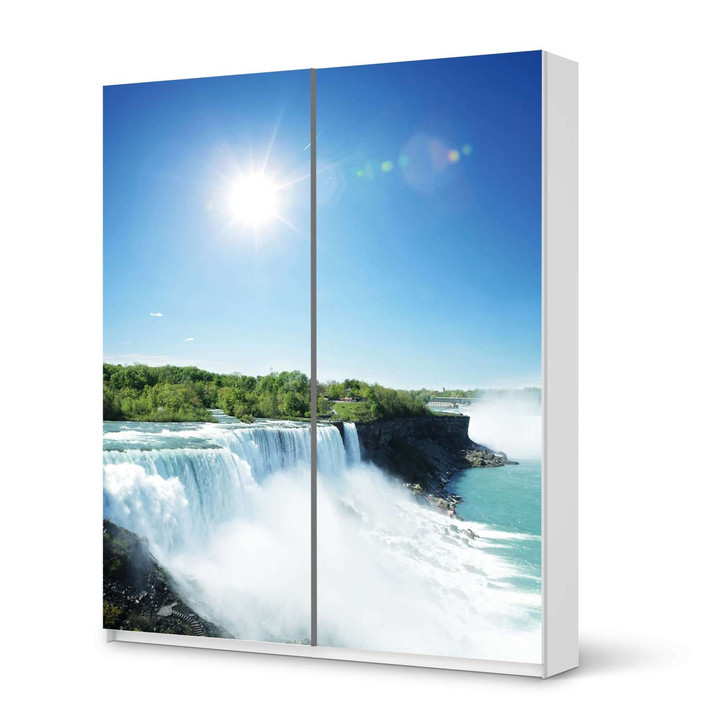 Möbelfolie IKEA Pax Schrank 236cm Höhe - Schiebetür - Niagara Falls - CR116999