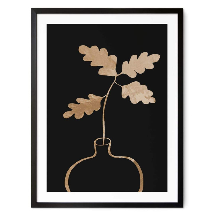 Poster 1X Studio - Goldene Eichenblätter in einer Vase - WA348542