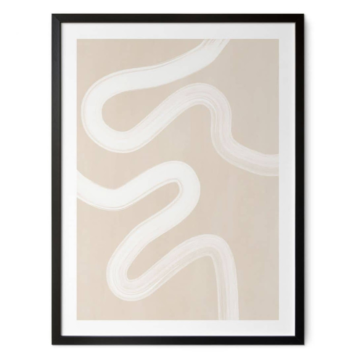 Poster One Line Art - Sanfte Strömung - Ristova - WA473310