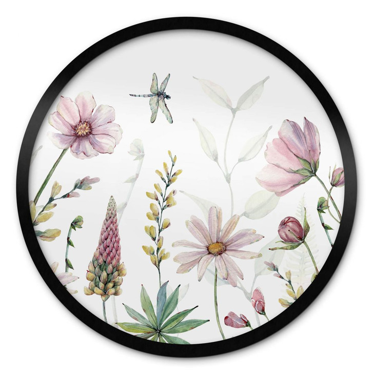 Poster Sir Edward - Zauberhafte Blüten - Rund - WA380423