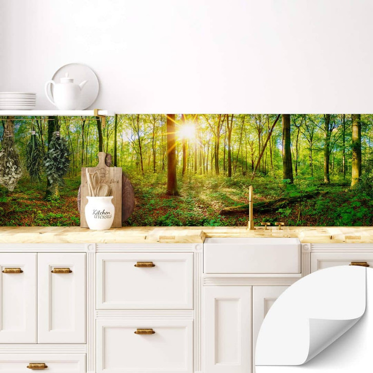 Selbstklebende Küchenrückwand Tief im Wald - WA344098