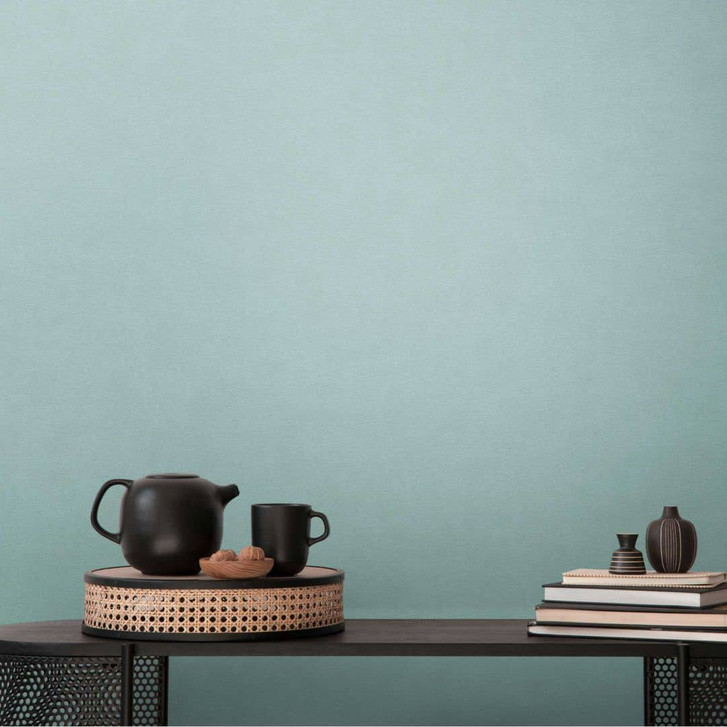 Strukturtapete in Leinenoptik Hellblau – Dezente Vliestapete modern & frisch - WA456987