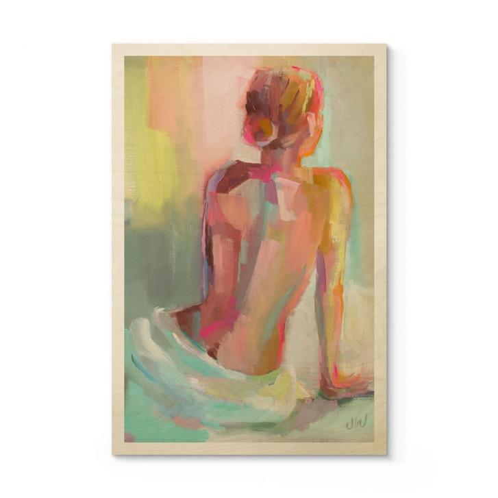 Holzbild Abstrakter Rücken einer Frau - Westenhofer - WA417022