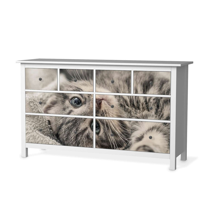 Möbelfolie IKEA Hemnes Kommode 8 Schubladen - Kitty the Cat - CR114866