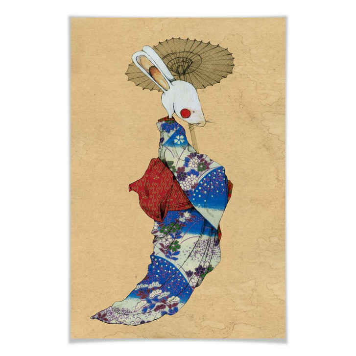 Poster Loske - Geisha Kaninchen 01 - WA163531
