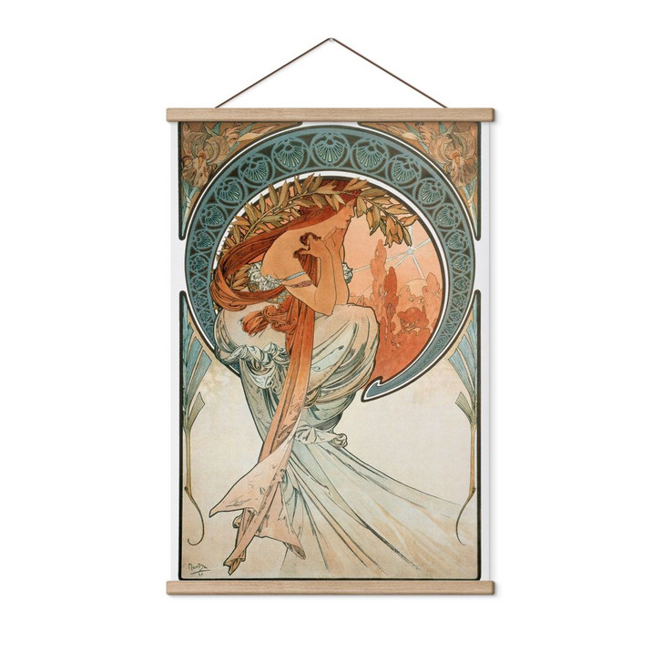 Stoffbild Mucha - Vier Künste: Die Poesie - WA500709